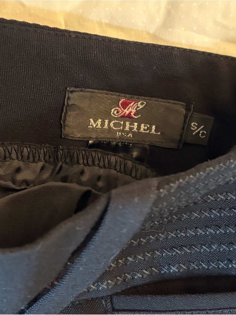 Michel USA Black Dress Pants - Classic Straight Leg - Picture 3 of 14